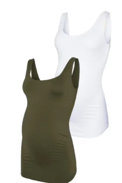 Pacote com 2 regatas esportivas para maternity