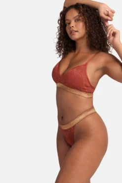 Pacote de 2 bralettes de lurex