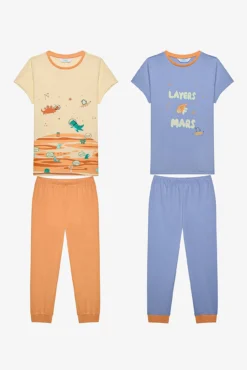 Pacote de 2 conjuntos de pijama longo