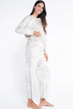 Pacote de pijama tondosado estampado