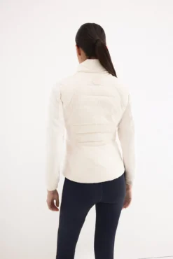 Parka combinada cintada