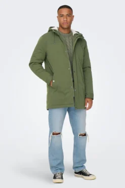 Parka com capuz