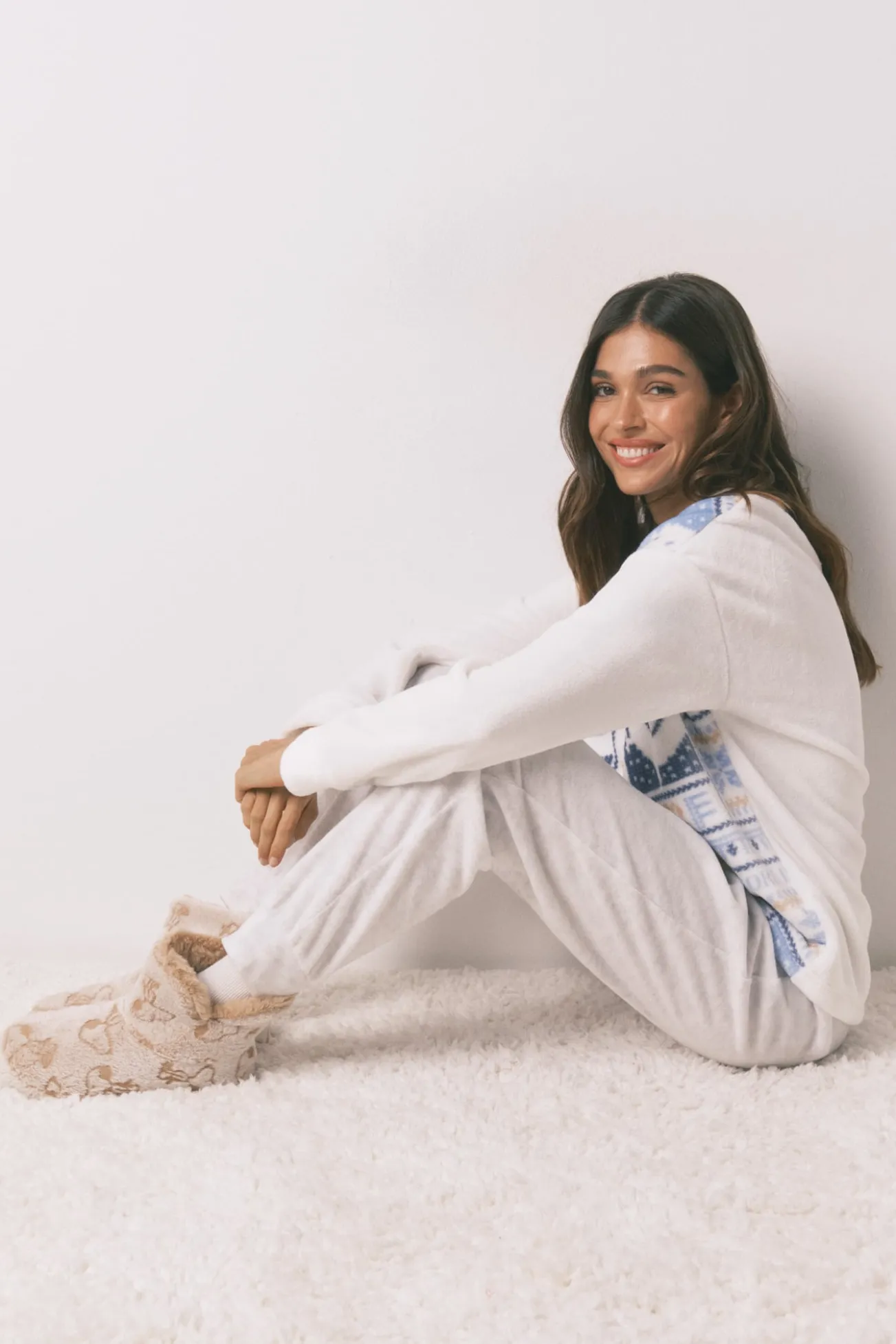 Pijama comprido longo de polar SmileyWorld®