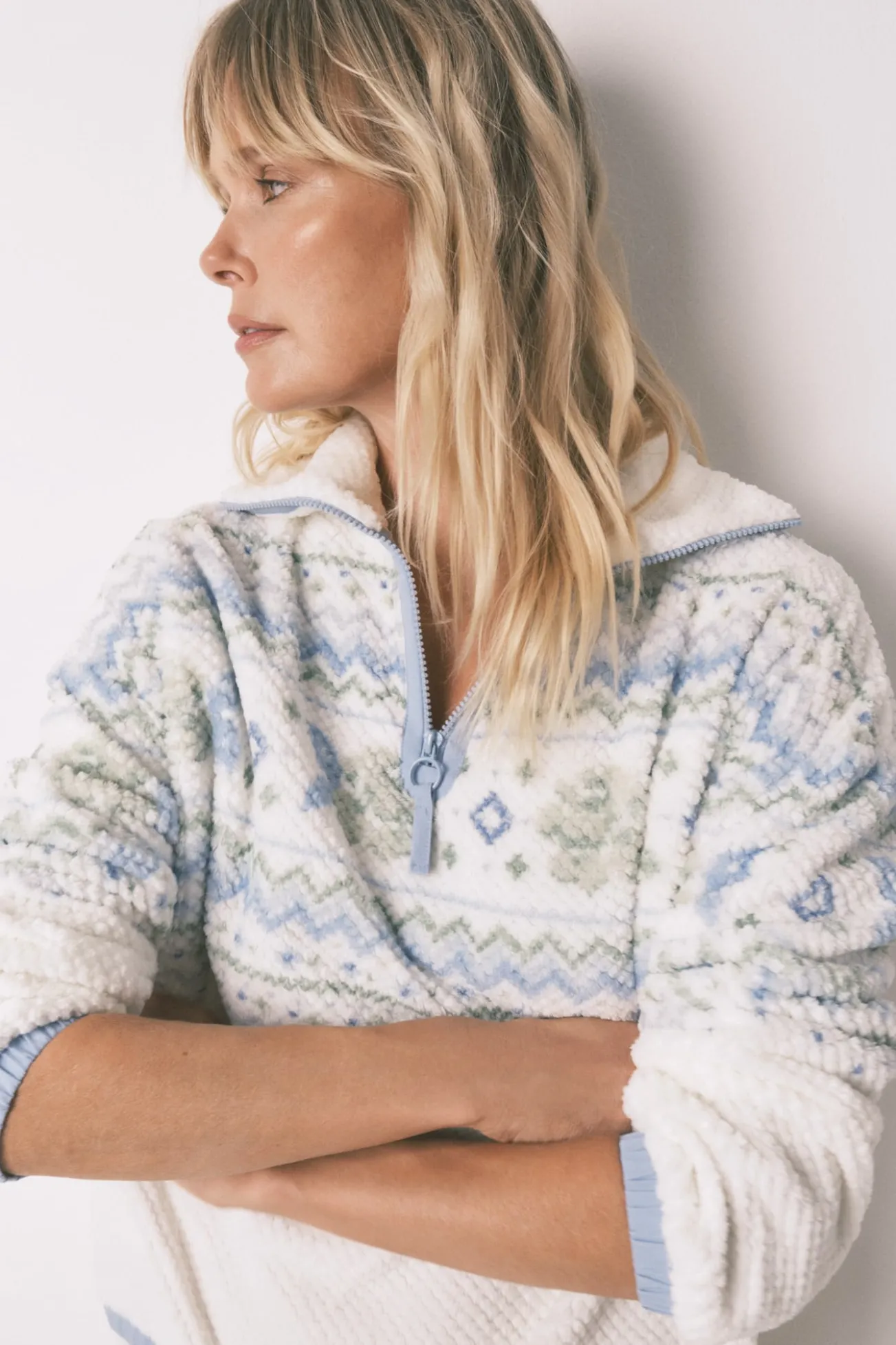 Pijama comprido longo jacquard polar