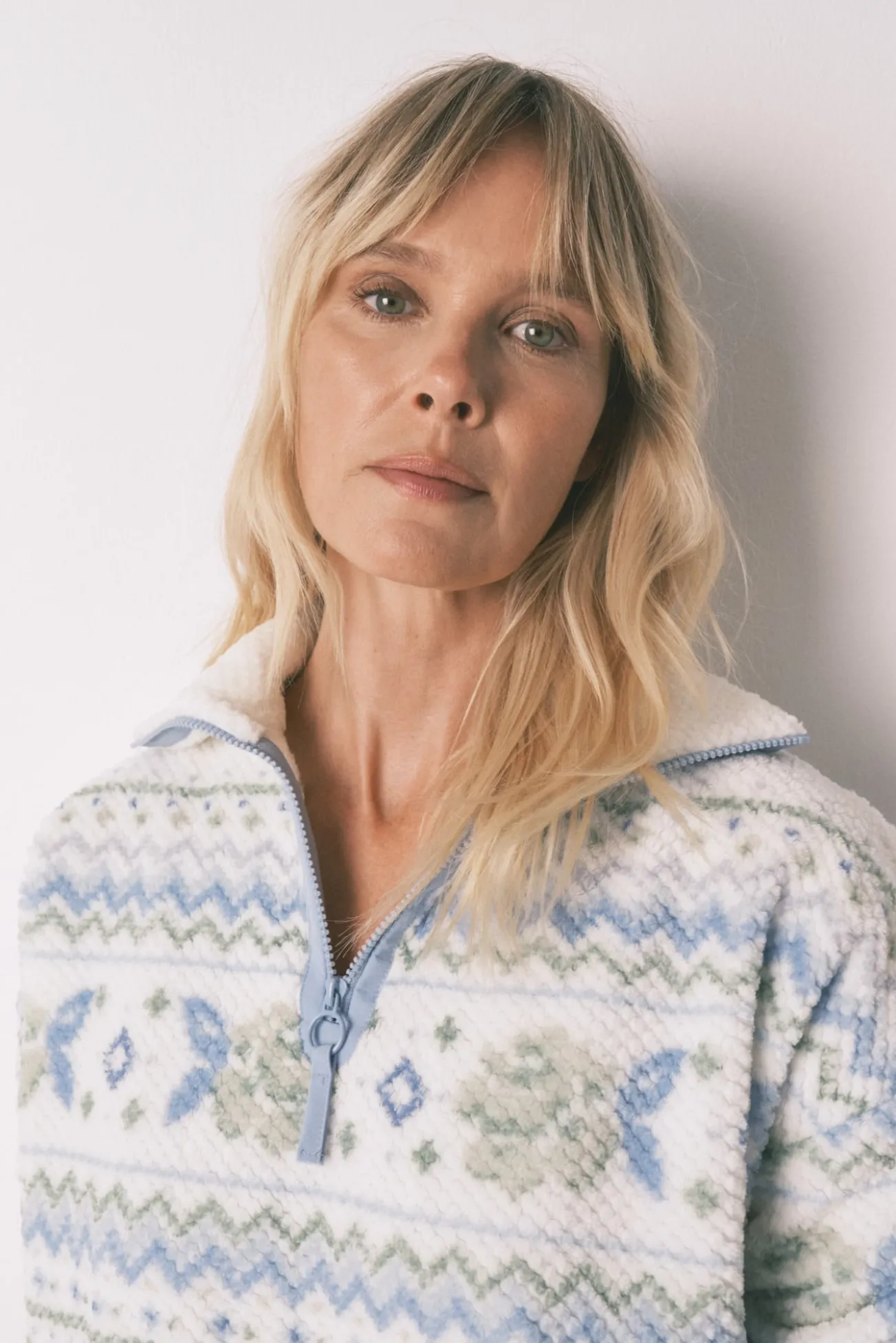 Pijama comprido longo jacquard polar