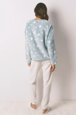 Pijama comprido polar mousse estrelas