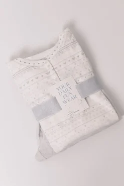 Pijama comprido polar suave cinzento