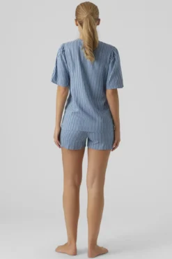 Pijama curto de algodão maternity