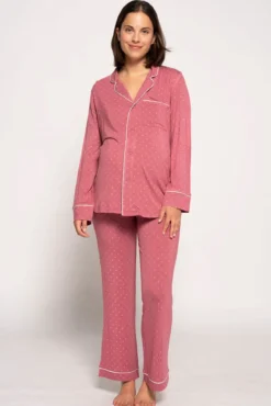 Pijama pré-mamã com bolinhas