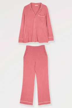 Pijama pré-mamã com bolinhas