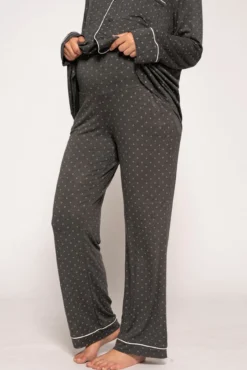 Pijama pré-mamã com estampado de gravata
