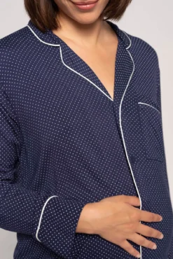 Pijama pré-mamã com estampado de bolinhas