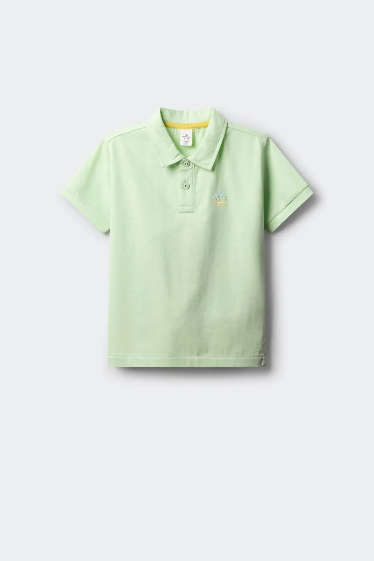 Polo com logo infantil nas costas