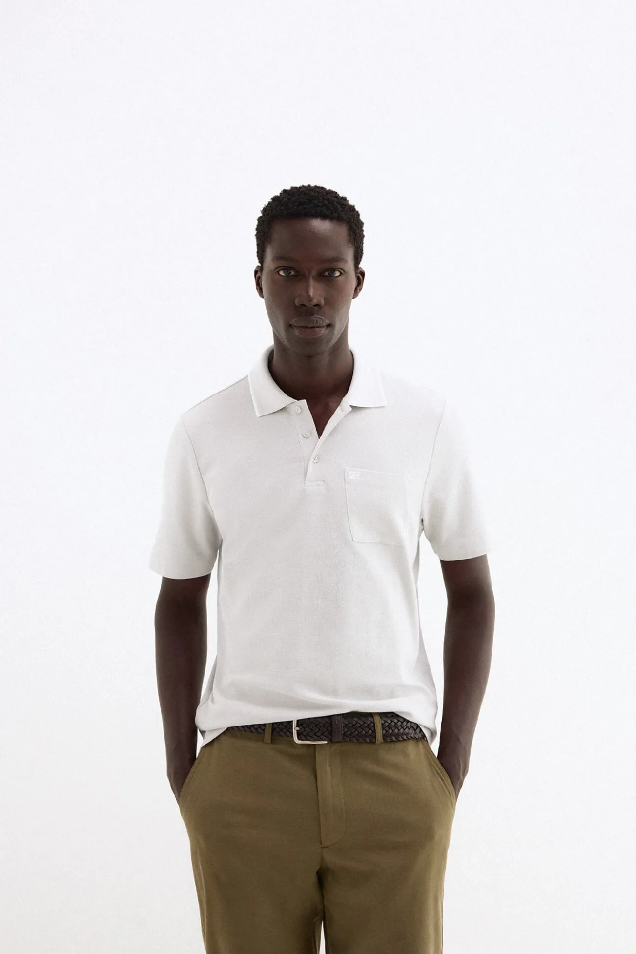 Polo com textura