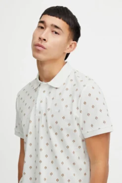 Polo de Algodão Regular Fit Estampado
