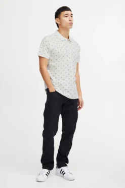 Polo de Algodão Regular Fit Estampado