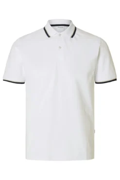 Polo de manga curta em piqué