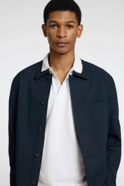 Polo de manga curta em piqué