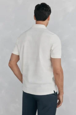 Polo estrutura jacquard