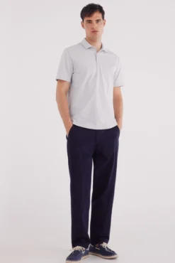 Polo jersey microrrisca