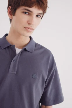 Polo piqué com corte boxy