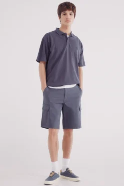 Polo piqué com corte boxy