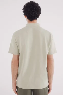 Polo piqué de cor extravagante de regular fit