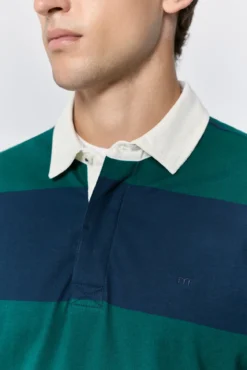 Polo riscas estilo rugby