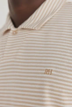Polo riscas gola aberta