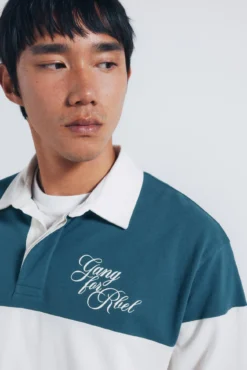 Polo rugby manga comprida