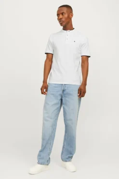 Polo slim fit em algodão
