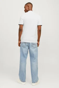 Polo slim fit em algodão