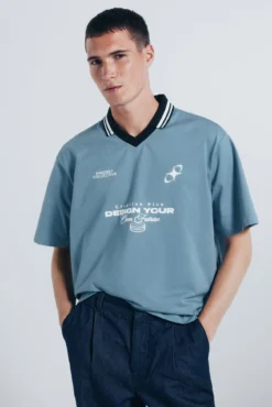 Polo Sport com corte quadrado