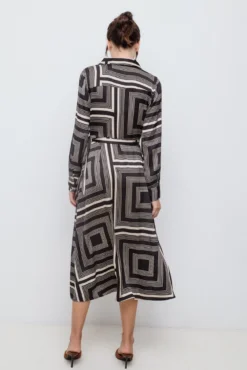 Printed midi dress