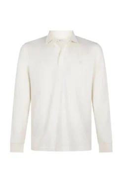 -Regular fit-Piqué fabric-Long sleeve, placket with buttons and embroidered logo on the chest-Shirt cuffs with button-By buying our cotton products, you're supporting our investment in the Better Cotton initiative. This product has bee