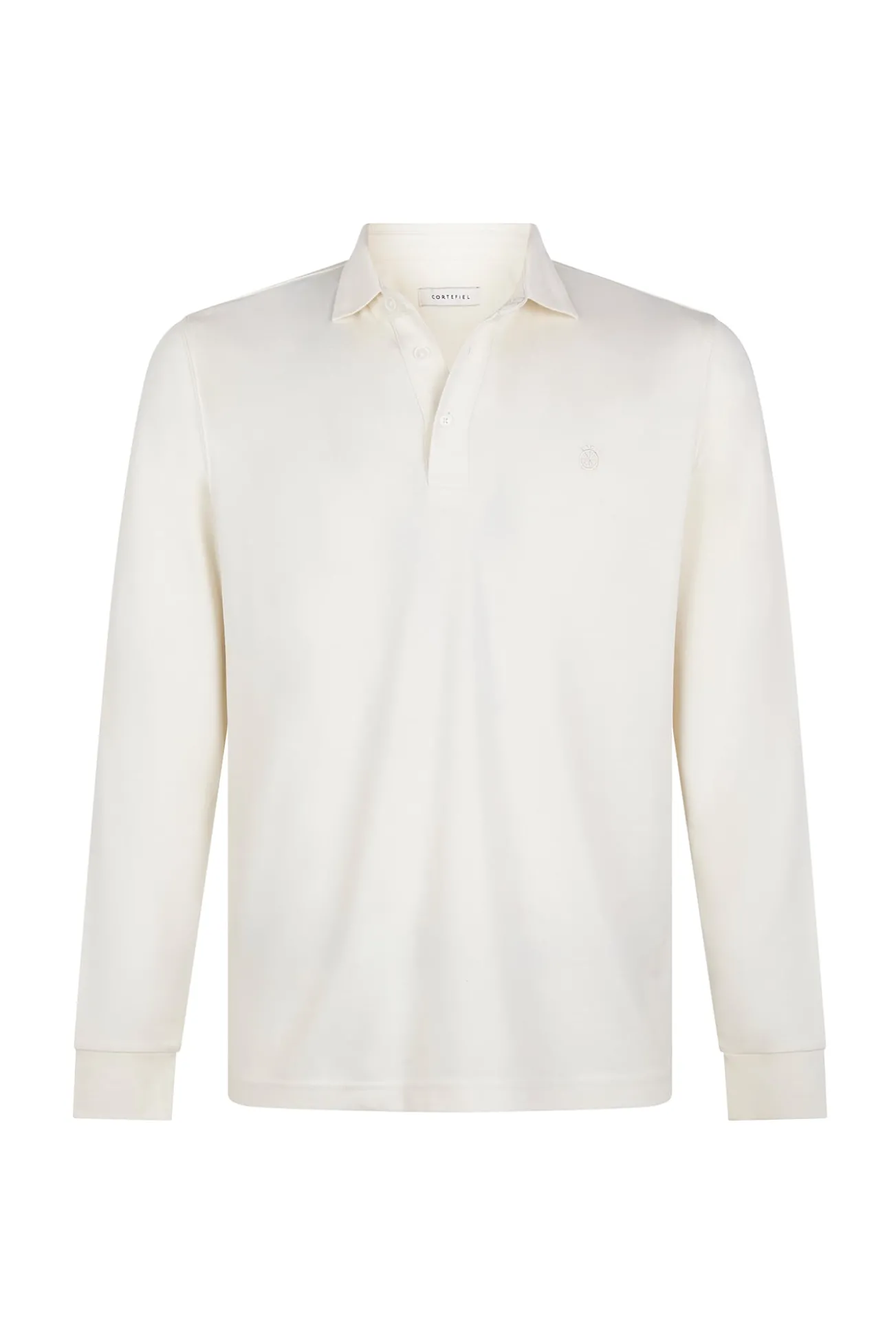 -Regular fit-Piqué fabric-Long sleeve, placket with buttons and embroidered logo on the chest-Shirt cuffs with button-By buying our cotton products, you're supporting our investment in the Better Cotton initiative. This product has bee