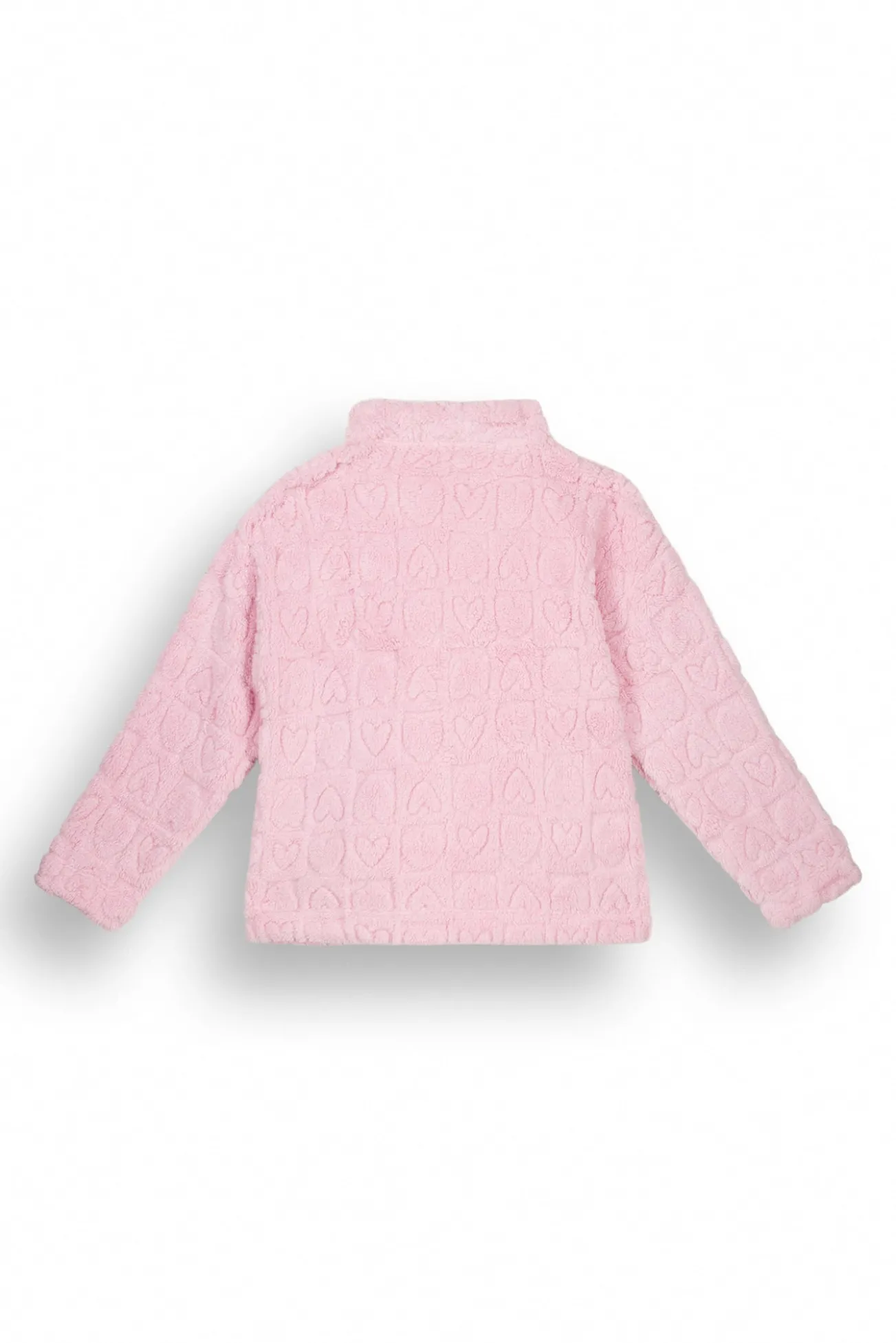 Robe curto rosa com corações de cabelo fofo