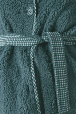 Robe estilo túnica de pelo verde