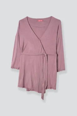 Robe pré-mamã com detalhes de renda