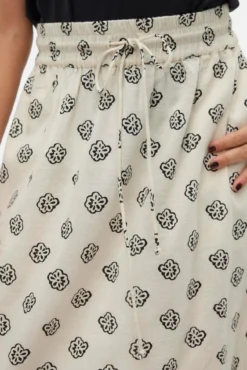 Saia comprida estampada