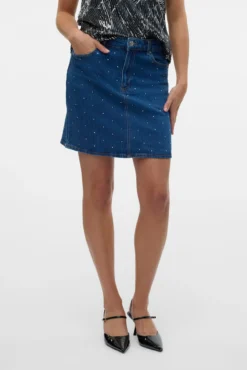 Saia curta denim