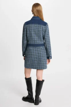 Saia curta de tweed