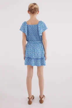 Saia curta estampada para meninas