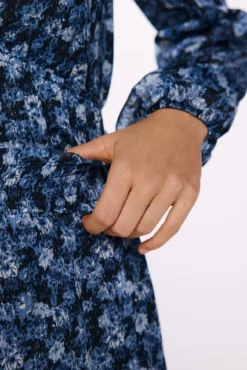 Saia de chiffon lurex estampada