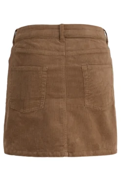 Saia de veludo cotelê slim fit