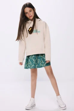 Saia flores para menina