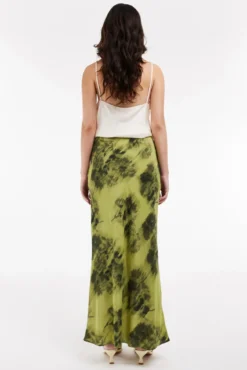 Saia longa estampada