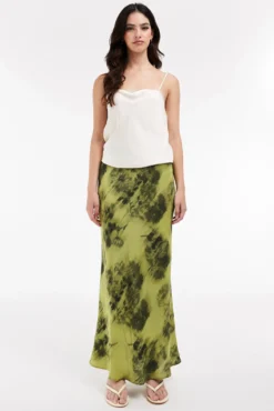 Saia longa estampada