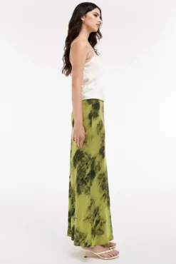 Saia longa estampada