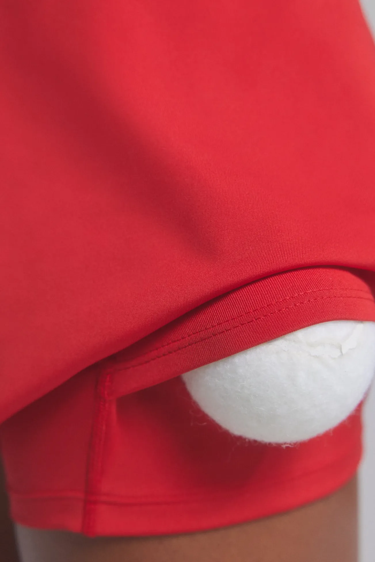 Saia microfibra vermelha roupa de ginástica interior